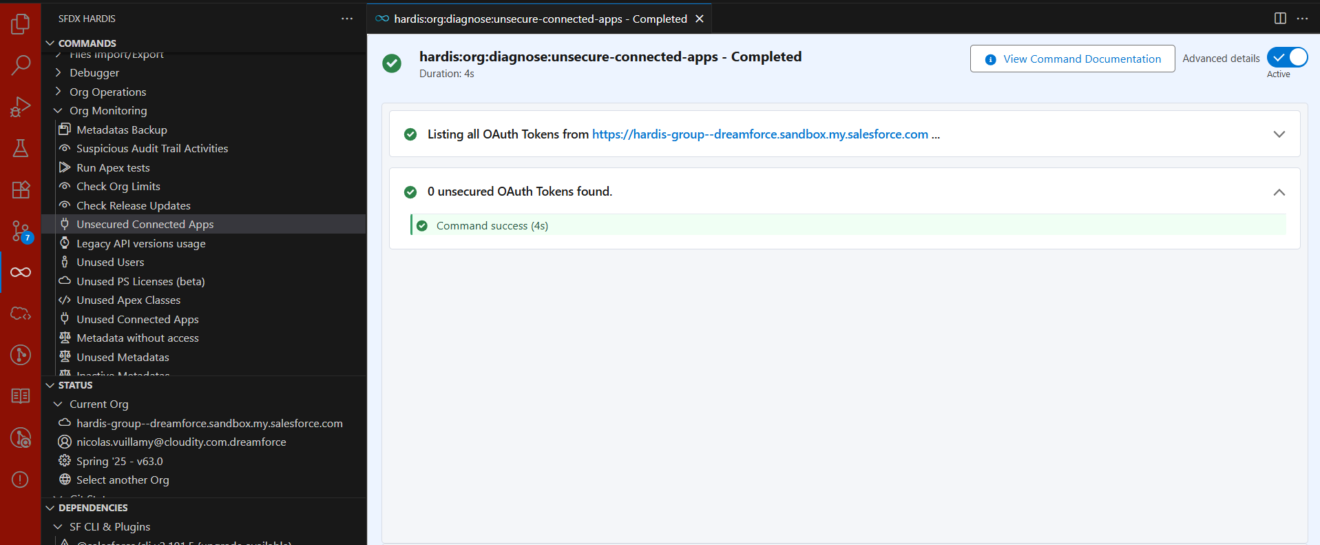 Connected Apps All OK