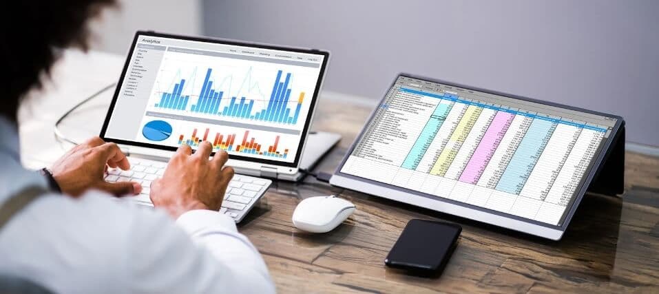 Männliche Computerkenntnisse dank Datenvisualisierung