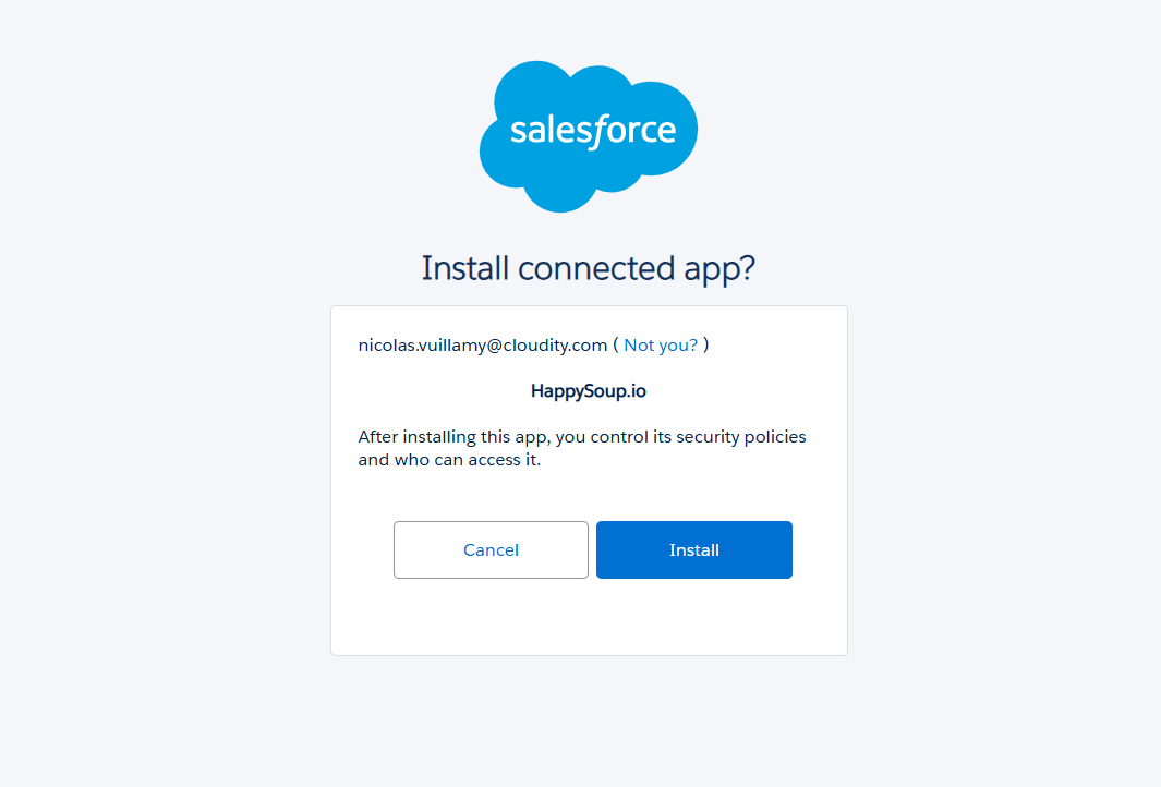 Connected Apps Install Validate