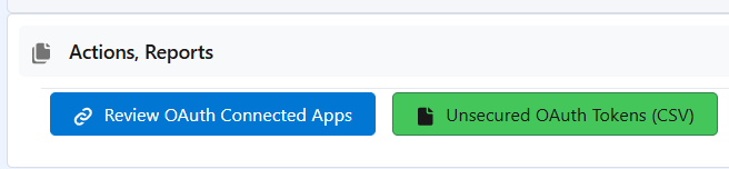 Connected Apps Review Button